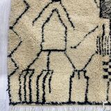 Handmade wool Berber rug 278 X 150 CM