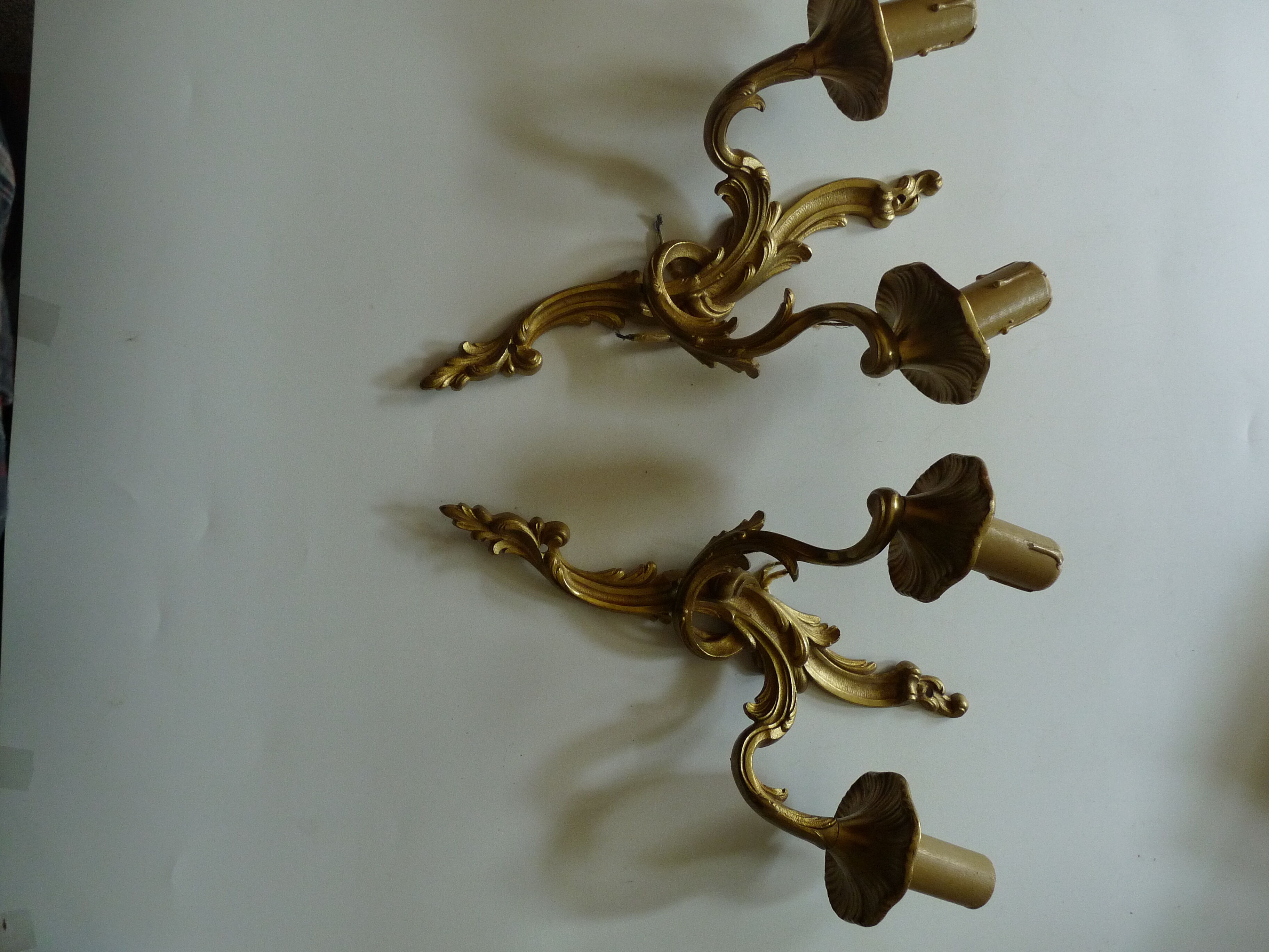 Bronze sconces