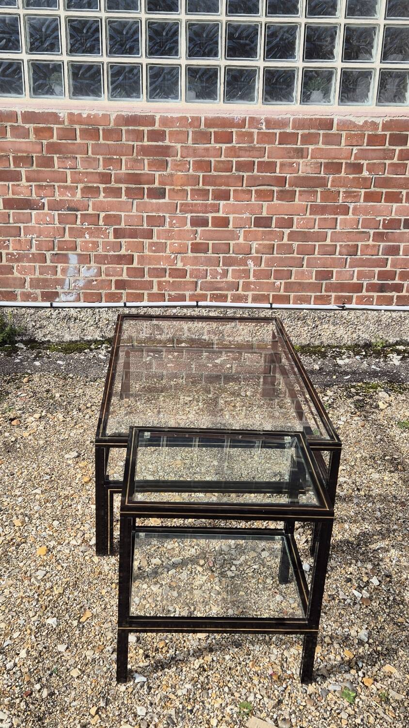 Coffee table and side table Pierre Vandel 1970