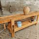 Old workbench XXL side table counter