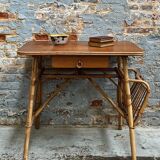 Louis Sognot rattan desk