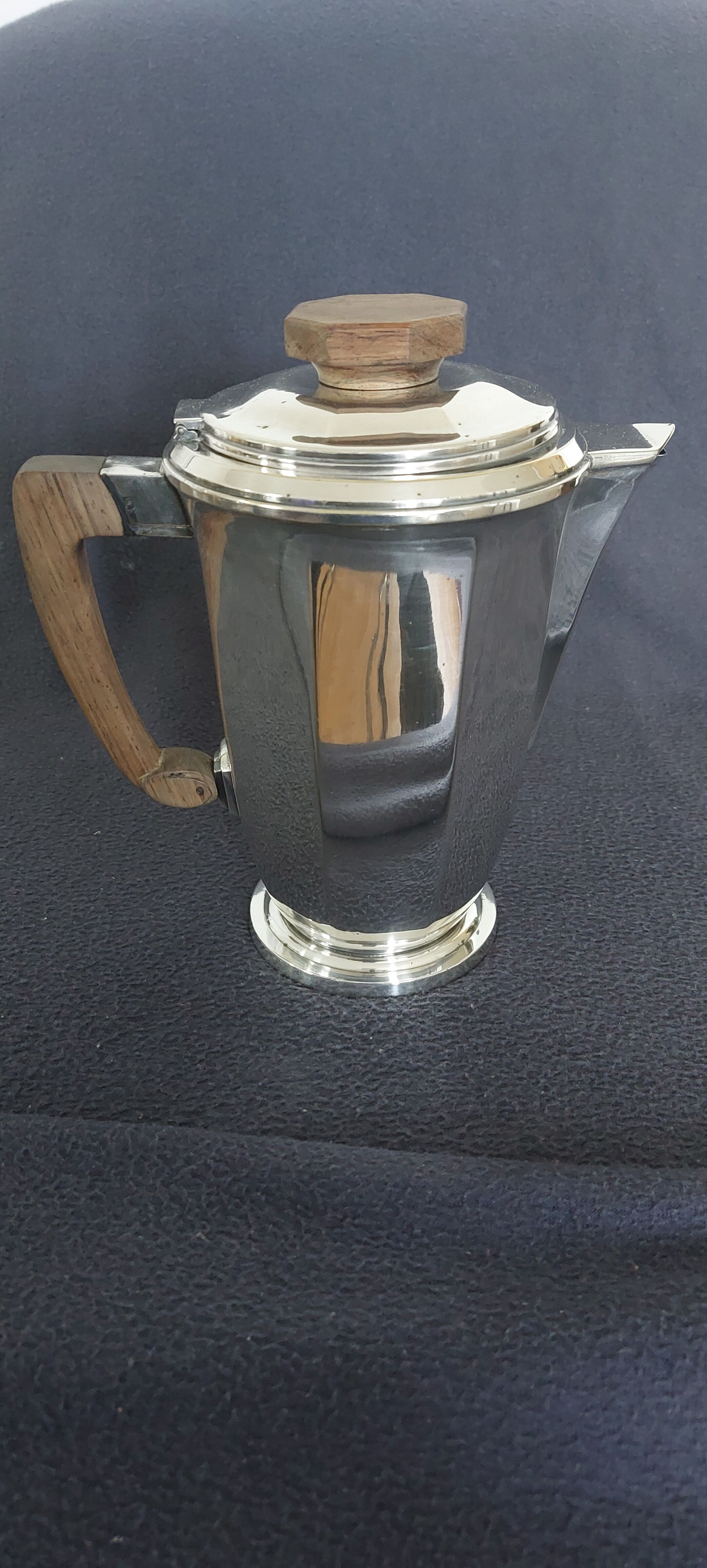 Boulenger coffee and tea service in silver metal