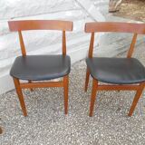 Set of 4 Hans Olsen Scandinavian chairs