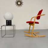 Stokke Varier Actulum red Scandinavian design rocking chair