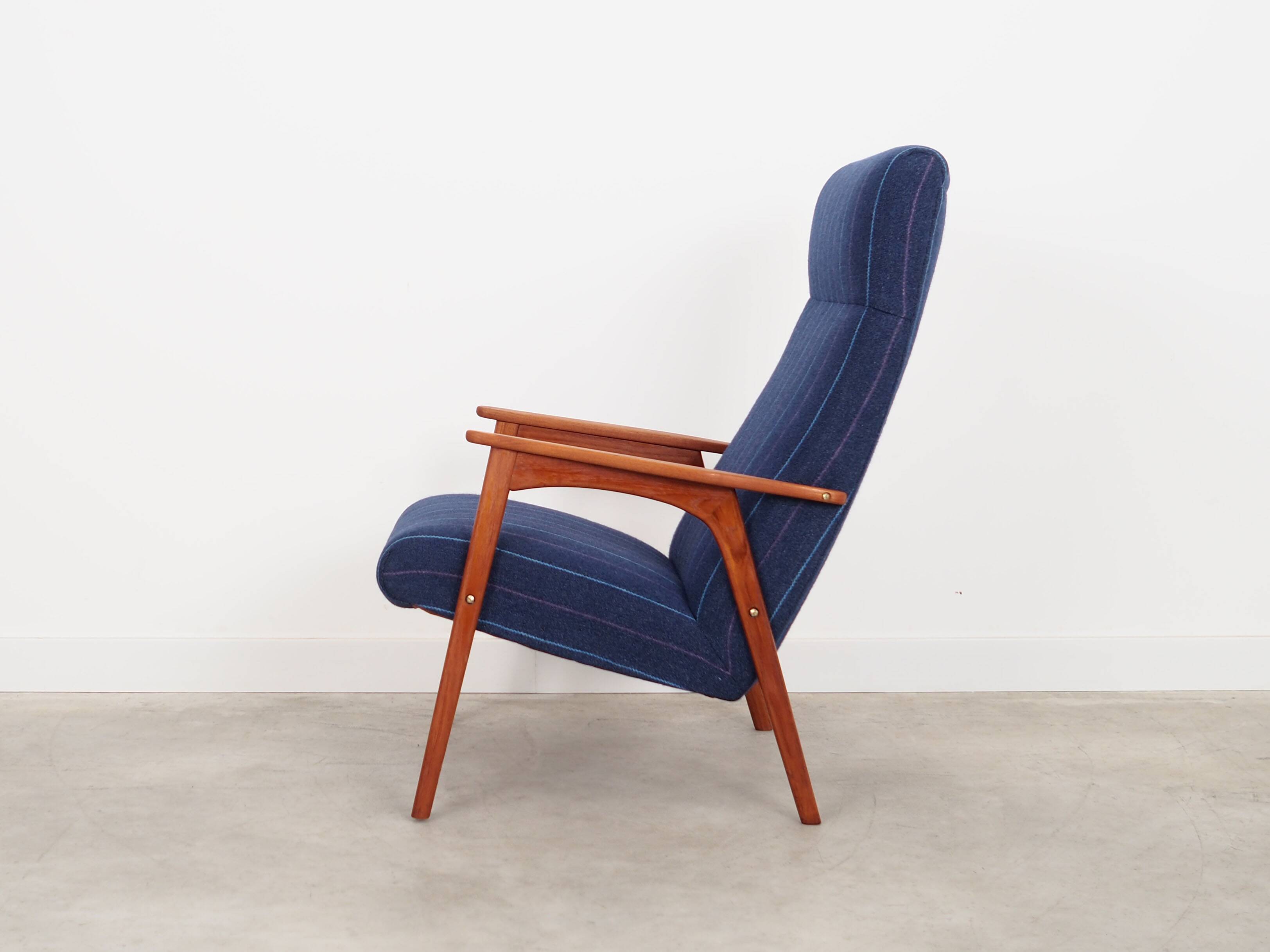 Fauteuil en teck, design danois, années 1970, production : Danemark