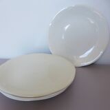 4 vintage porcelain flat plates
