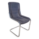 Chrome and fabric hanging chair 1970