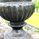 Iron garden urn planter, Antique French cast iron classical campana va