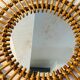 Authentic rattan sun mirror 60s