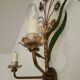 XL Vintage Mid-Century handmade 2 light bouquet wall lamp Italy 1950-1970
