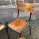 Set of 4 mismatched chairs vintage school mullca communities
