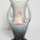 Vase barbotine iris Art nouveau