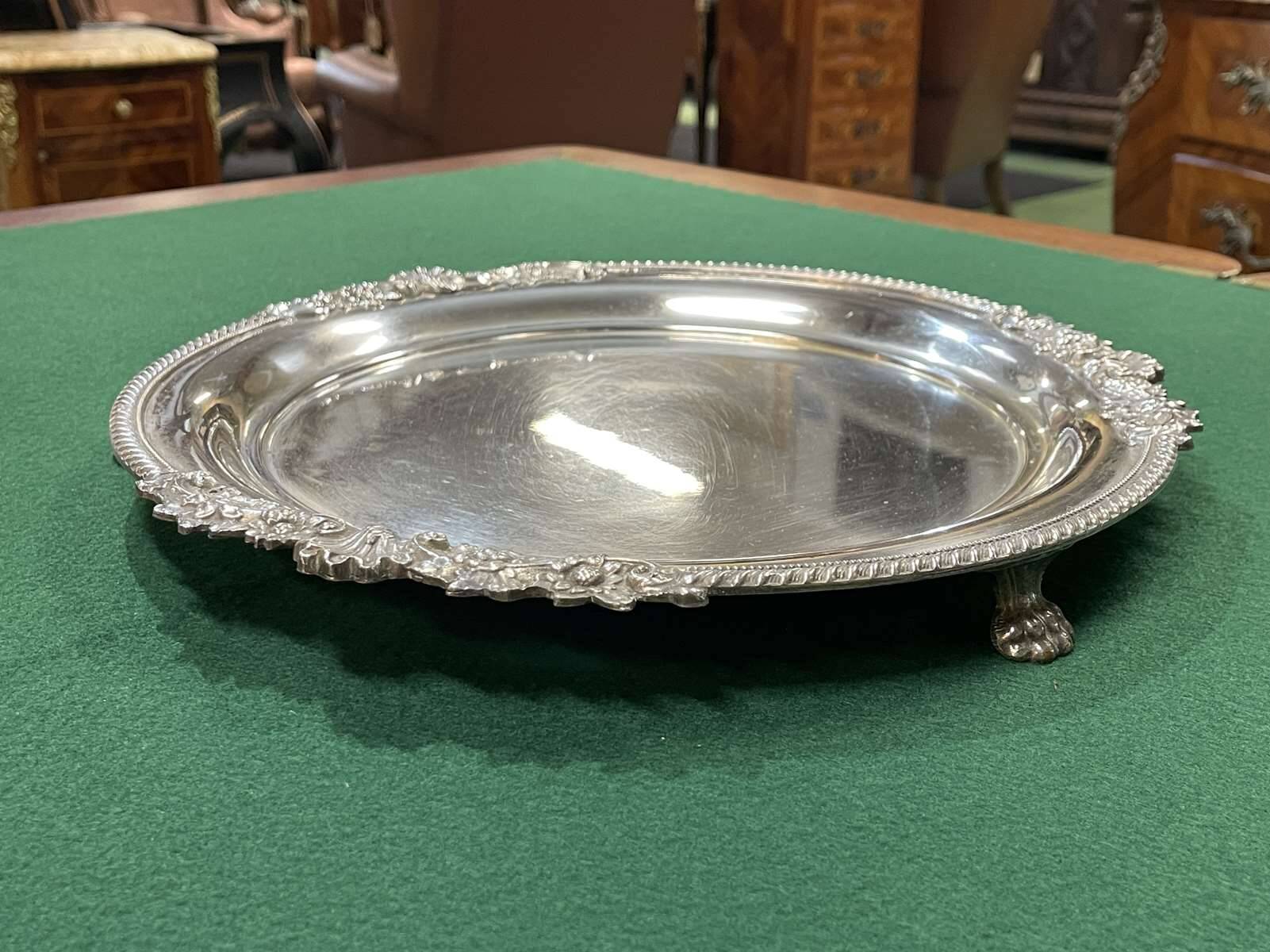 1930s English Silver Plated Tray
