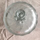 Old candy box in cut and chiseled smoked glass with ART DECO ears of wheat decorations