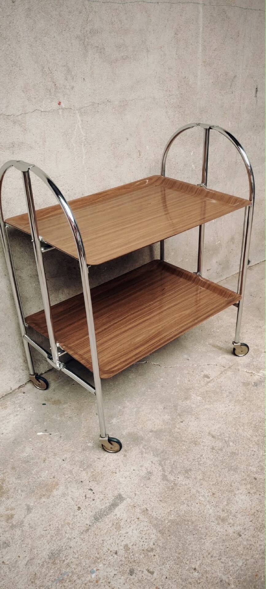 Rolling and folding table from the 70s.