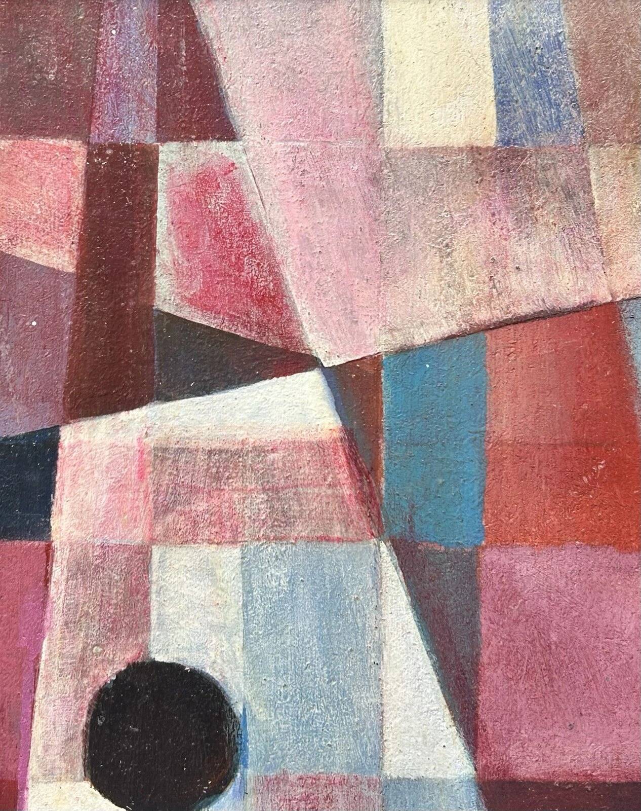 1970 Abstract Original Oil Painting, Framed