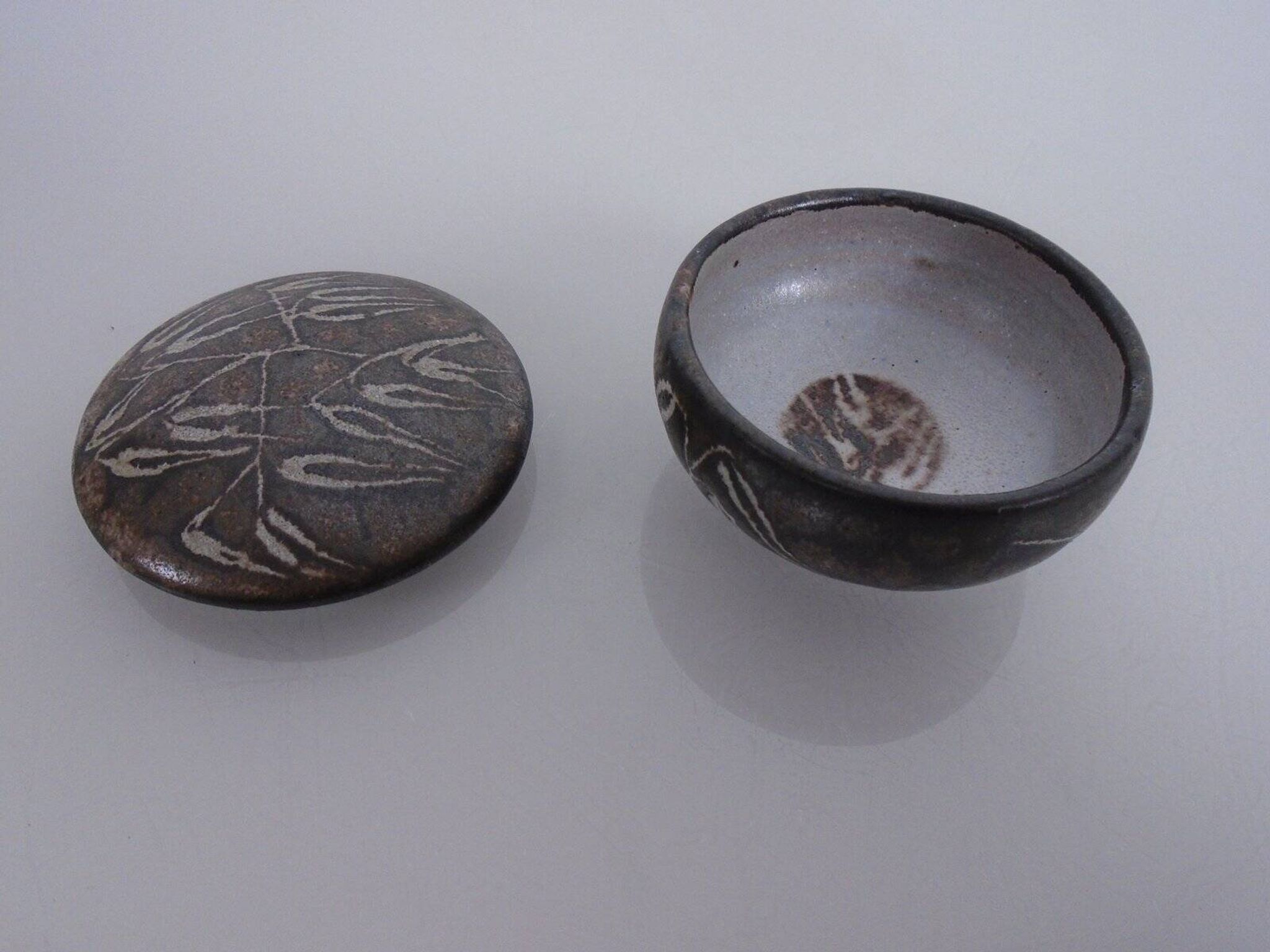 German Studio Ceramic Bowl by Monika Maetzel, 1960s