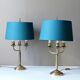 Paire de lampes bouillottes 19é style empire