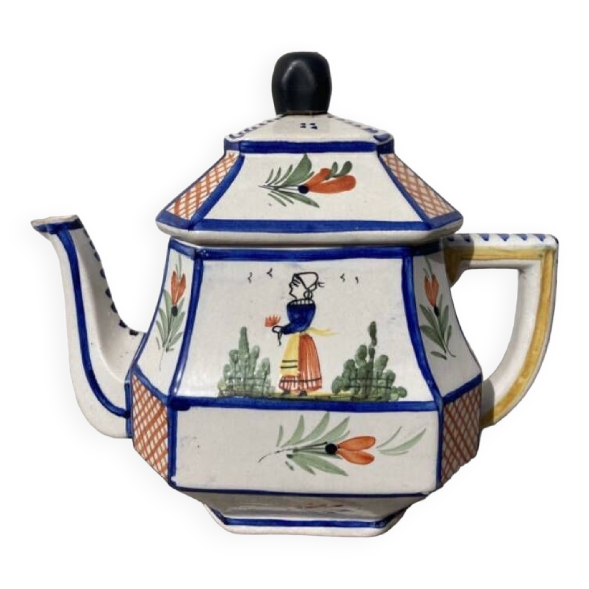 Quimper earthenware teapot