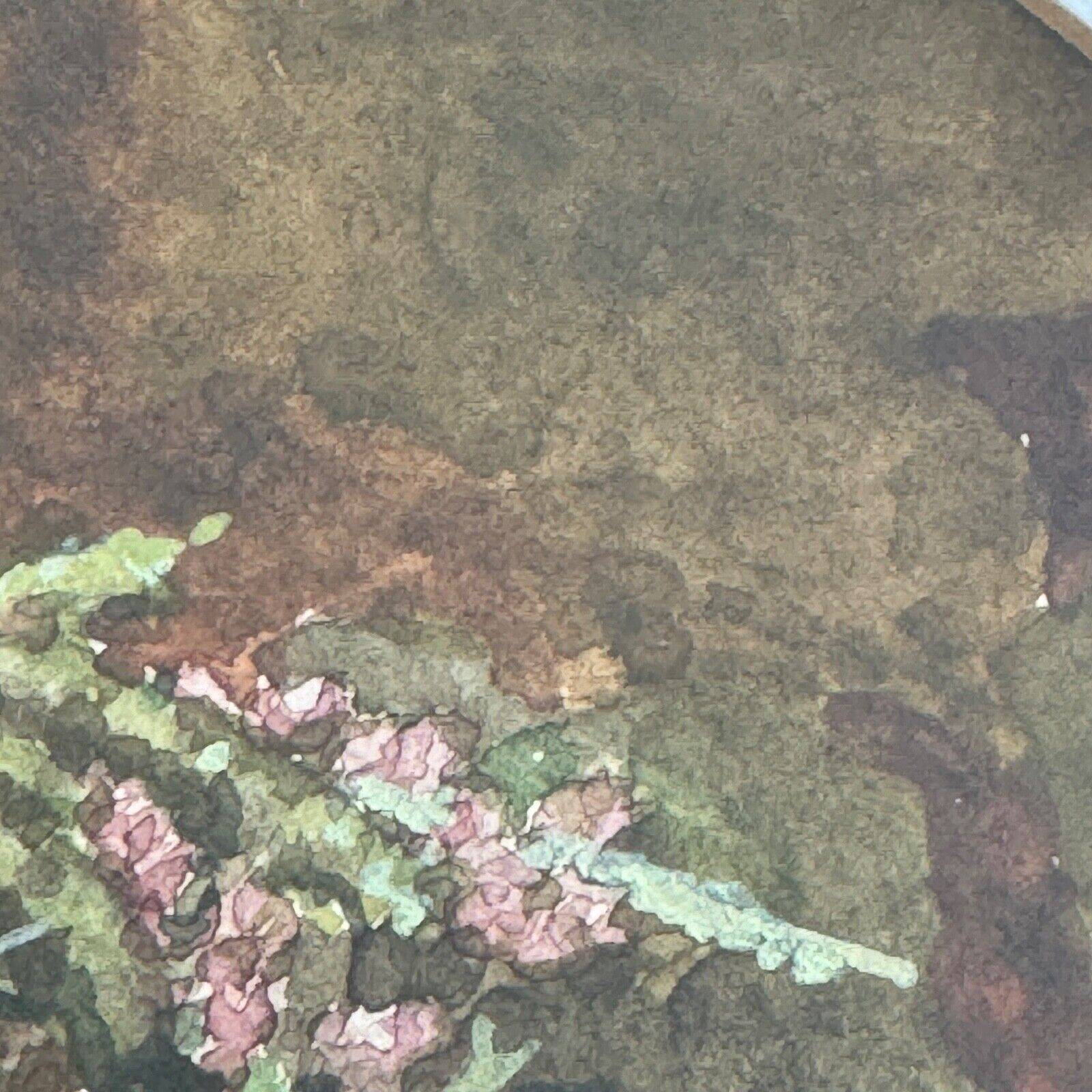 Watercolor on paper by Valentin Nossikov XXth Still Life with Heather