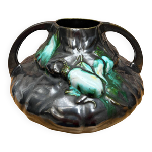 Vase barbotine art Nouveau