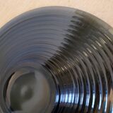 Art Deco smoky glass cut