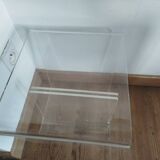 Original plexiglass side table, 1970s