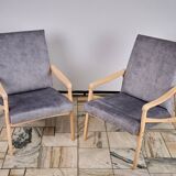 Paire de fauteuils conçus par J. Jiroutek, TON Tchécoslovaquie, années 1960, Vintage