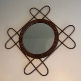 Rattan mirror. circa 1950