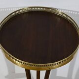 Small Mahogany Pedestal Table, Louis XVI Style – 1900
