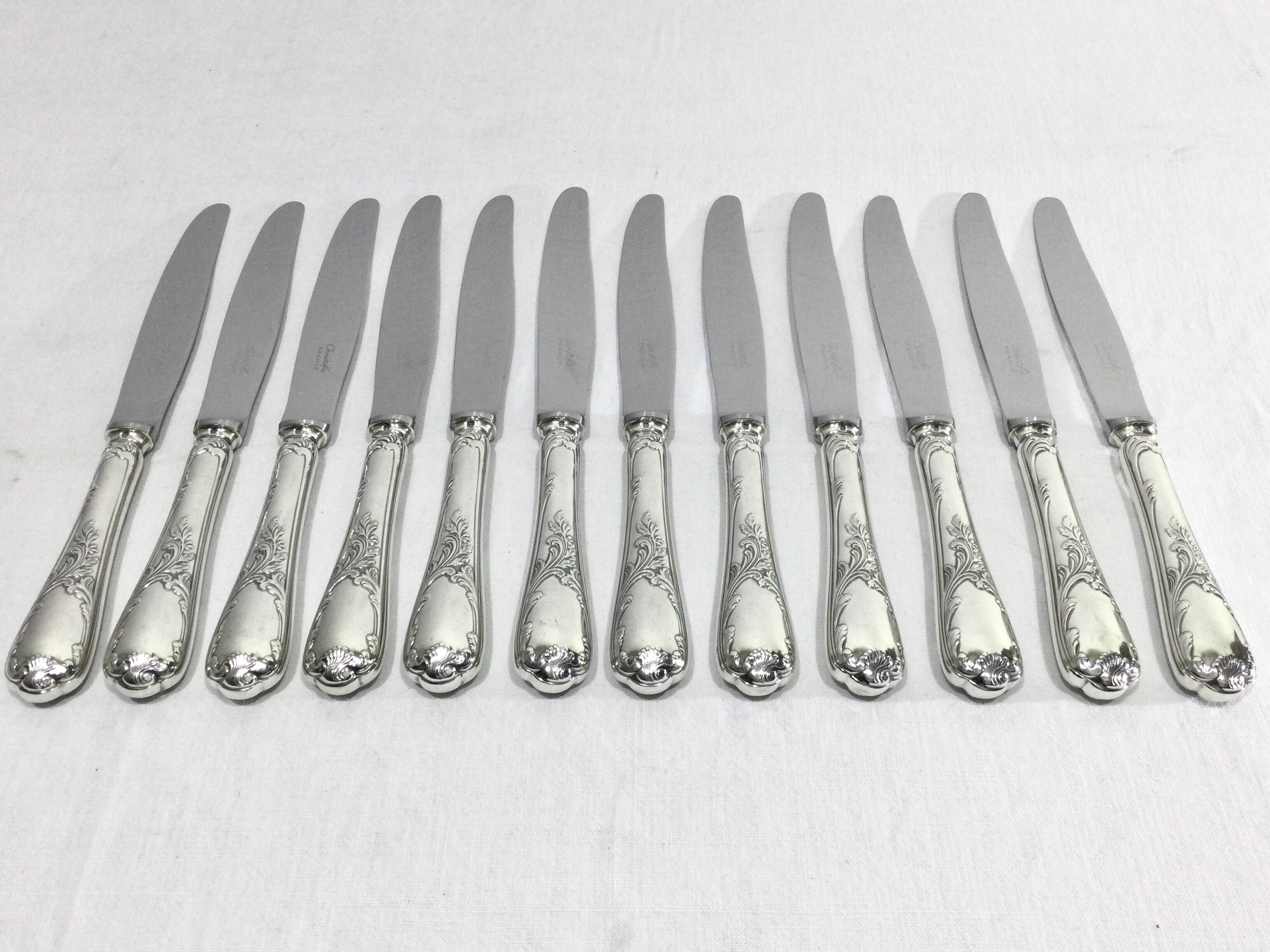 Christofle – 49-piece cutlery set Marly model