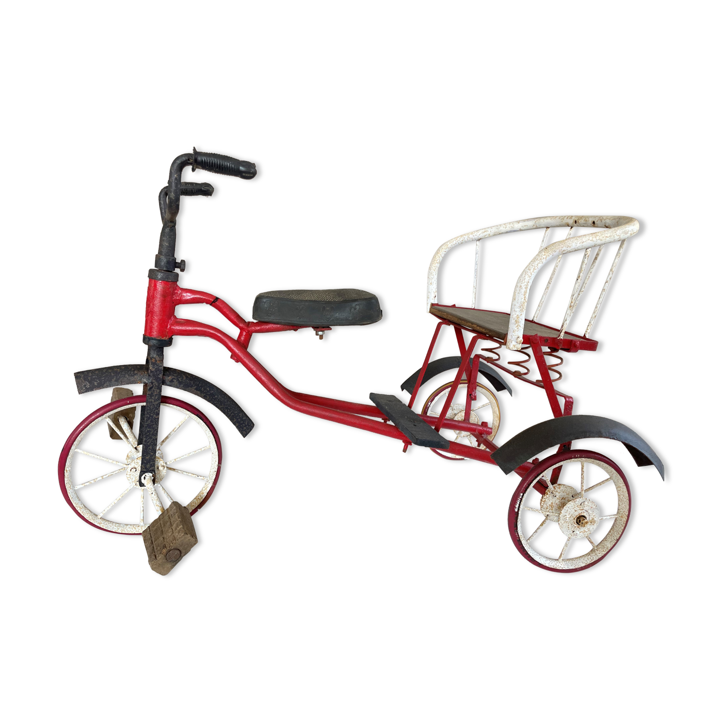 Old two-seater tricycle