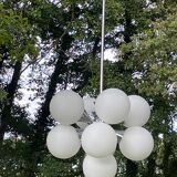 Ceiling lamp chandelier 9 lights Sputnik 1960s