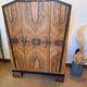 Vintage art deco storage furniture (dresser, wardrobe) in burr walnut