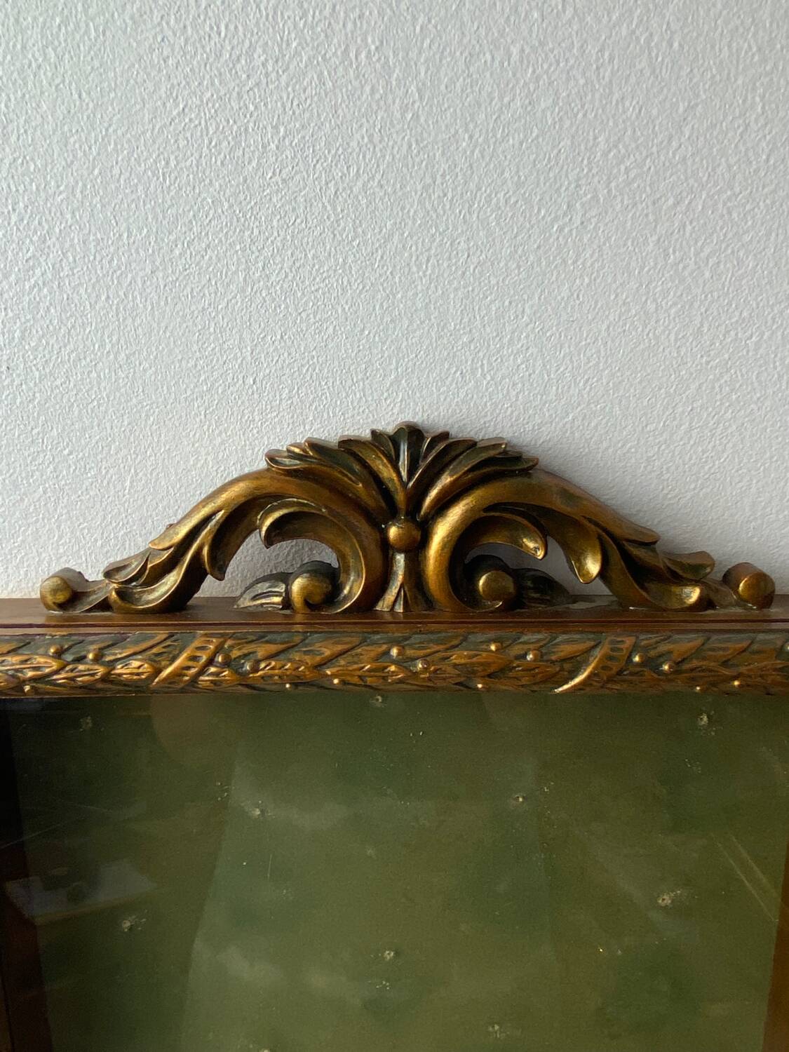 Wooden and glass wall display case