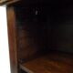 Antique oak open bookcase