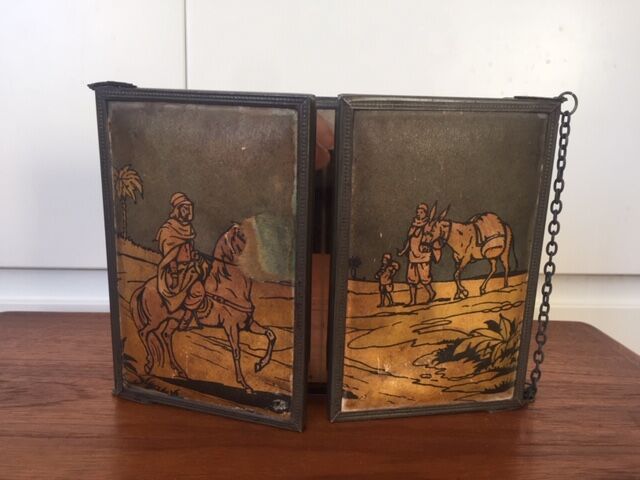 Ancient triptych mirror, 1900s