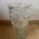 Chiseled glass vase