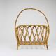 Porte-revues rotin bambou style Franco Albini, Italie, années 1970