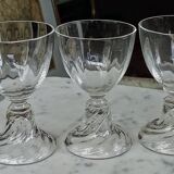 Set of 14 Saint Louis crystal aperitif glasses