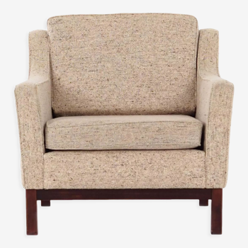Armchair, beige upholstery, Scandinavian design of the 70s
