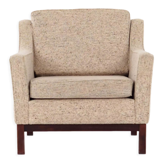 Armchair, beige upholstery, Scandinavian design of the 70s