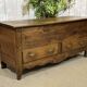 Louis XV 19th-century chest in chestnut with 2 drawers.