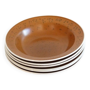 Lot de 6 assiettes vintage - stig lindberg