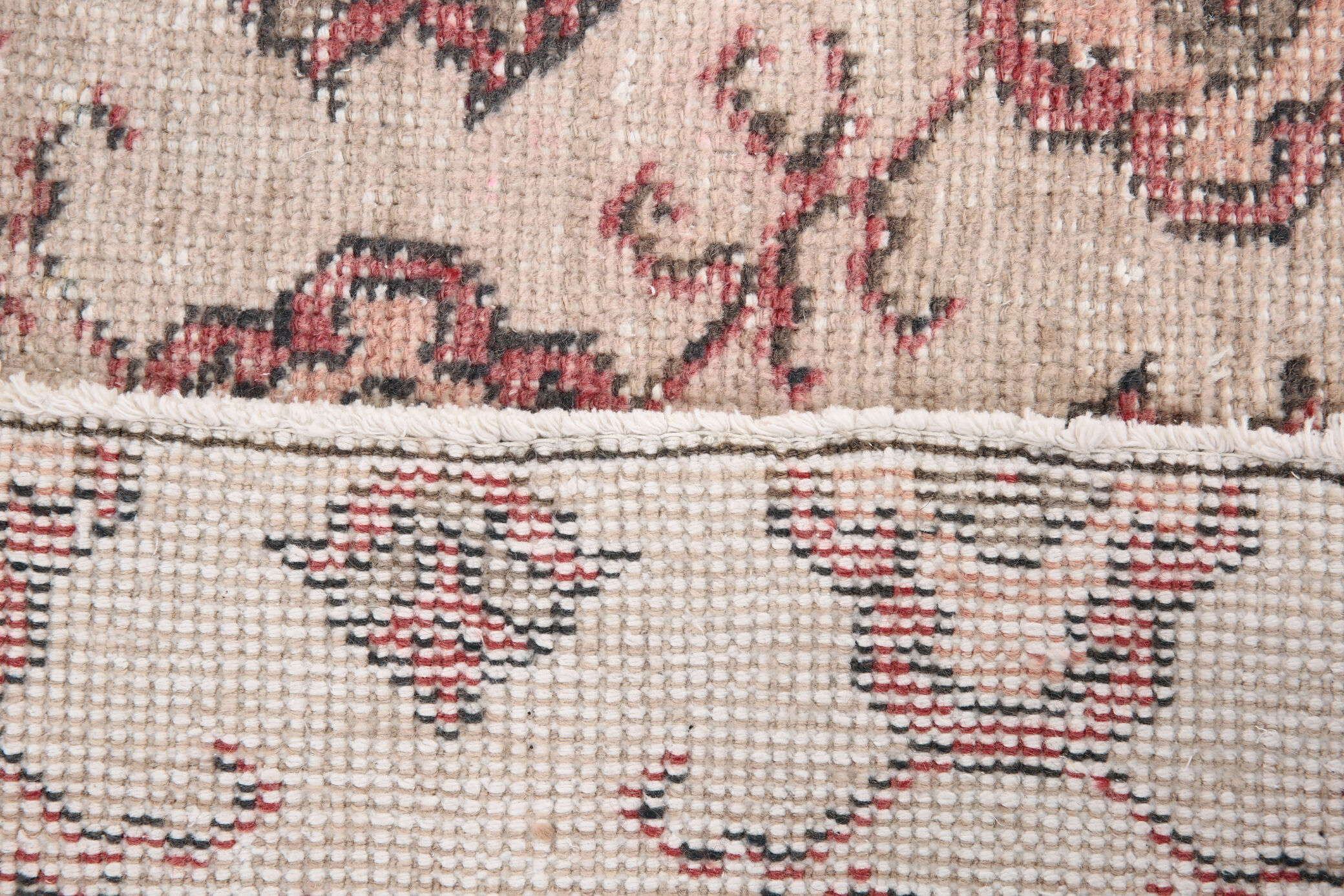 4x7 Red & Beige Floral Turkish Rug, 134x231Cm