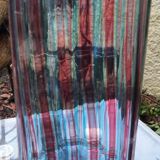 Blue and red Murano vase attributed to Vetreria Fratelli Toso