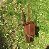 Vintage wooden wheelbarrow