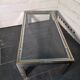 Chrome and gold metal coffee table by Romeo Rega from the 1970s.