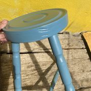 Vintage blue tripod