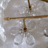 Ceiling flowers in murano glass and brass